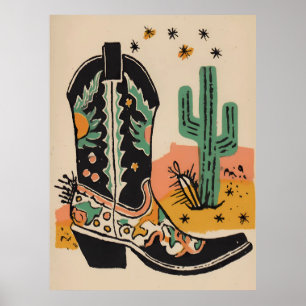 Cowboy Boots Poster