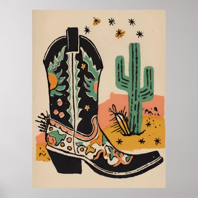 Cowboy Boots Poster (Front)