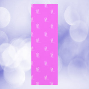 Cowboy Boots Stars Pink Pattern Yoga Mat