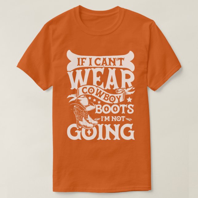 Cowboy boots T-Shirt (Design Front)