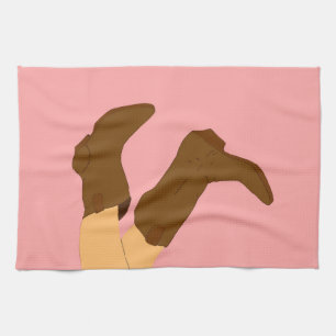 Cowboy Boots Tea Towel