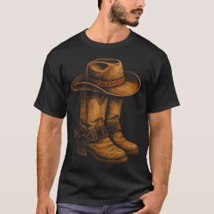 Cowboy Boots Texas Western Southern Country Wild T-Shirt