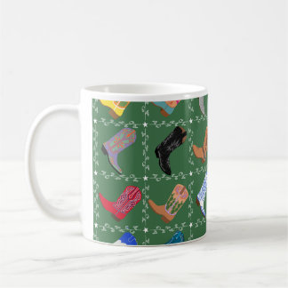 Cowboy Boots Western Fun Colourful Printed Mug