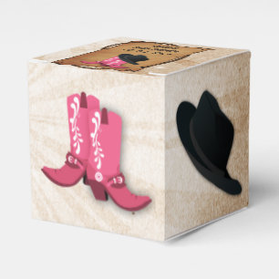 cowboy boots western Personalised favour boxes