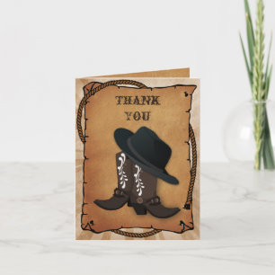 cowboy boots western Theme Thank you