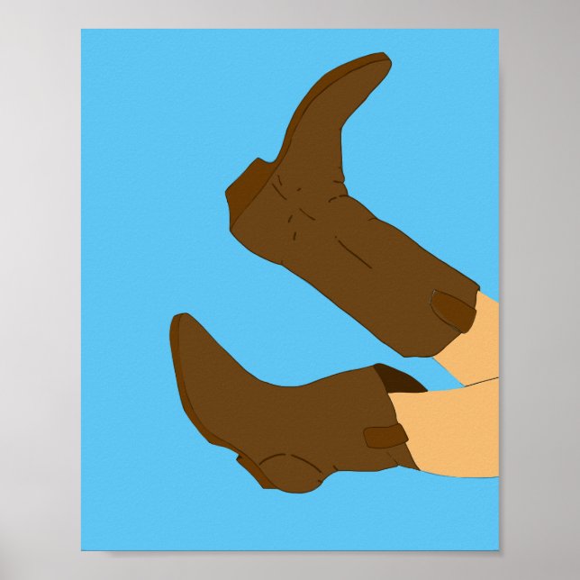 Cowboy Boots Yee-Haw Poster (Front)