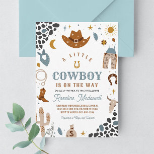 Cowboy Boy Southwestern Ranch Baby Shower Invite
