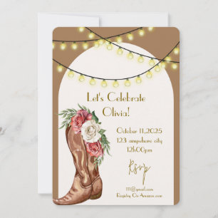 cowboy bridal shower invitation
