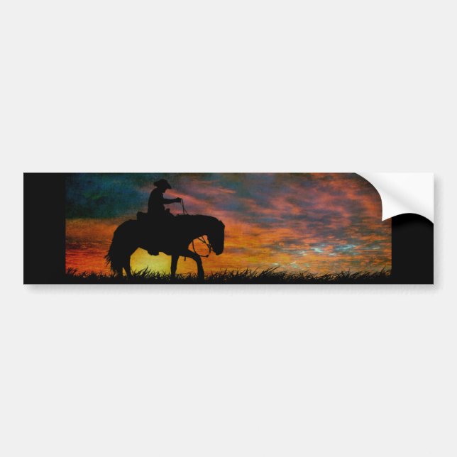 Cowboy Bumper Sticker (Front)