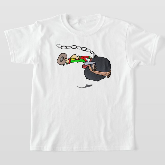 Cowboy Cannon Ball T-Shirt (Laydown)