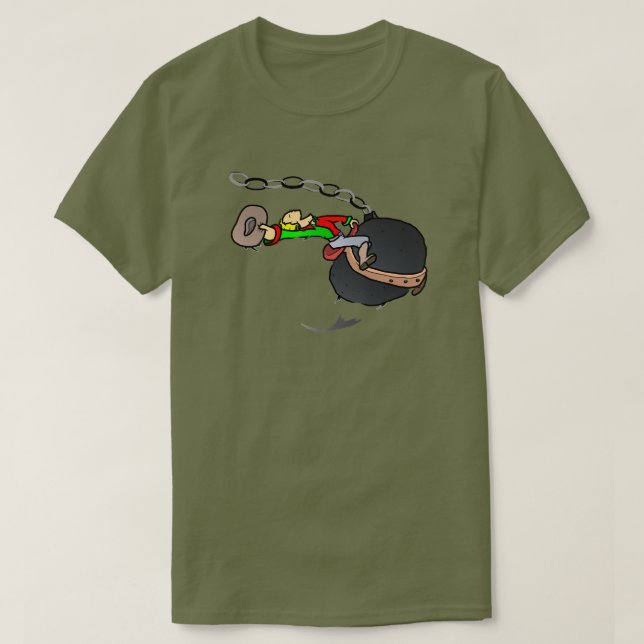 Cowboy Cannon Ball T-Shirt (Design Front)