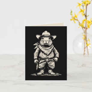 cowboy capybara card