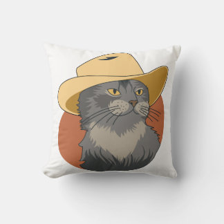 Cowboy Cat Cushion