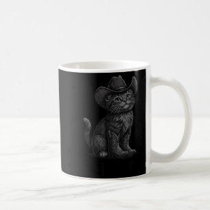 Cowboy Cat Kitty Up Vintage Western Cat  Coffee Mug