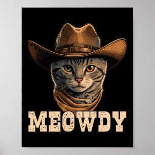 Cowboy Cat Meowdy 1  Poster