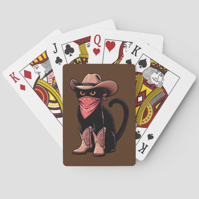 Cowboy Cat Playing Cards (Back)