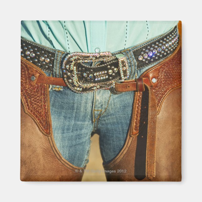 Cowboy chaps magnet (Front)