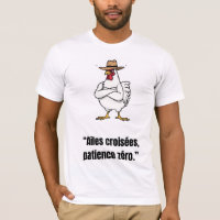 Cowboy Chicken Attitude – Funny Cartoon Tee