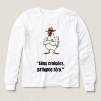 Cowboy Chicken Attitude – Funny Cartoon Tee
