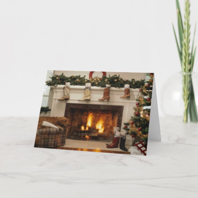 Cowboy Christmas Holiday Card (Front)