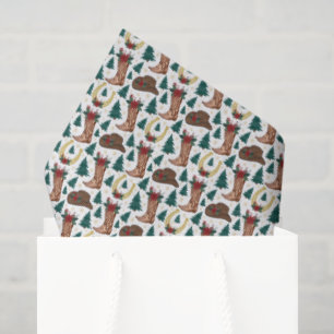 Cowboy Christmas Tissue Paper