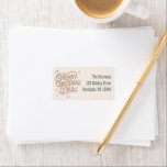 Cowboy Christmas Western Merry Christmas Y'all Label<br><div class="desc">Send mail with western cheer! These cowboy Christmas return address labels add a rustic,  festive touch to holiday cards and packages.</div>