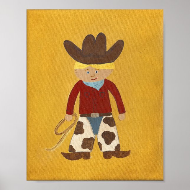 Cowboy Clyde Nursery Art - PRINT (Front)