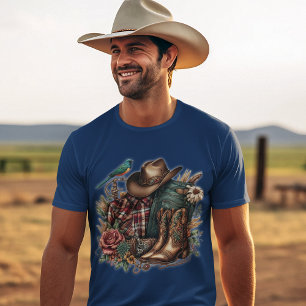 "Cowboy Collection" A Variety of Country Boy Art   T-Shirt