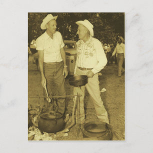 COWBOY COOKS POSTCARD
