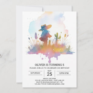 Cowboy Country Life Birthday Invitation