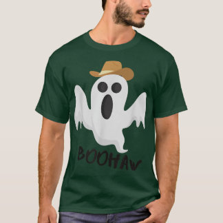 Cowboy Cowgirl BooHaw Retro Western Ghost funny Ha T-Shirt