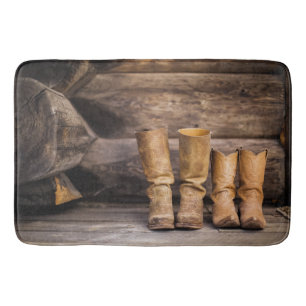 Cowboy & Cowgirl Boots Bath Mat