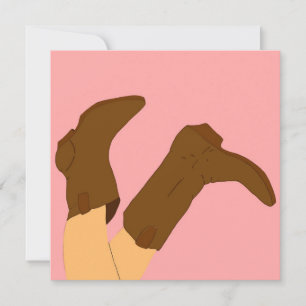 Cowboy CowGirl Boots Card