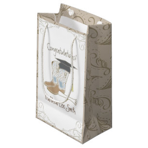 Cowboy Cowgirl Graduation Country Western Party Small Gift Bag