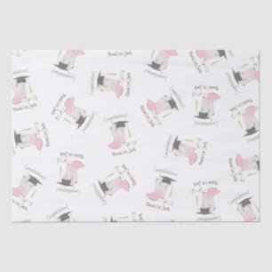 Cowboy Cowgirl Graduation Country Western Party Tissue Paper