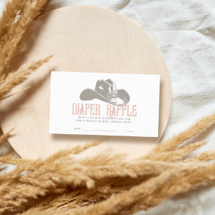 Cowboy/Cowgirl Hat Shower Books for Baby Enclosure Card