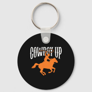 Cowboy Cowgirl Rodeo Western Southern Cowboy  Key Ring