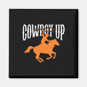 Cowboy Cowgirl Rodeo Western Southern Cowboy Magnet