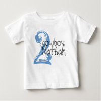 Cowboy  Customisable 2nd Birthday Tshirt