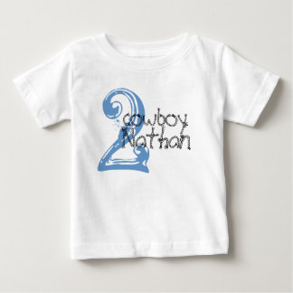 Cowboy  Customisable 2nd Birthday Tshirt