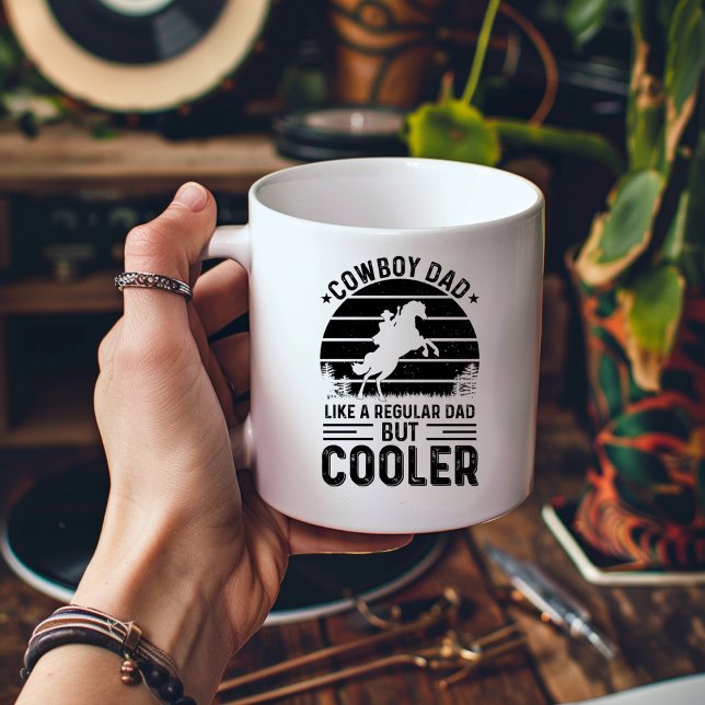 Cowboy Dad Like a Regular Dad But Cooler cowboy Coffee Mug (Creator Uploaded)
