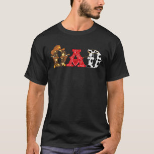 Cowboy Dad Western Rodeo Theme Kids Birthday Party T-Shirt