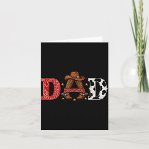 Cowboy Dad Western Themed Rodeo Kids Birthday Card