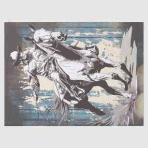 Cowboy Decoupage Tissue Paper