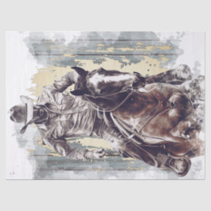 Cowboy Decoupage Tissue Paper