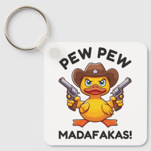 Cowboy Duck Sheriff Key Ring