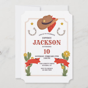 Cowboy Elements Invitation