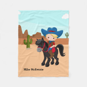 Cowboy Fleece Blanket