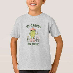 Cowboy Frog Gardening My Garden My Rule T-Shirt