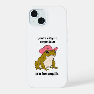 Cowboy Frog Meme Smart Fella or Fart Smella iPhone 15 Case